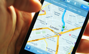 Smartphone Navigation Map