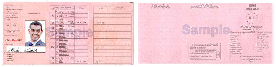 Elegant 50 Paper Card Driving Licence