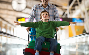 child in airport