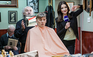 People In Barber Shop