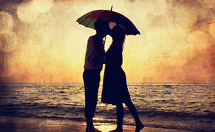 Couple On Beach