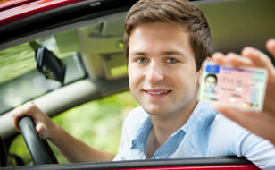 Man Holding Non Irish Driving Licence