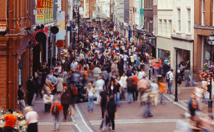 Shoppers on Grafton Street