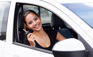 Happy Young Driver