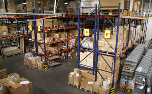 Inside Large Warehouse