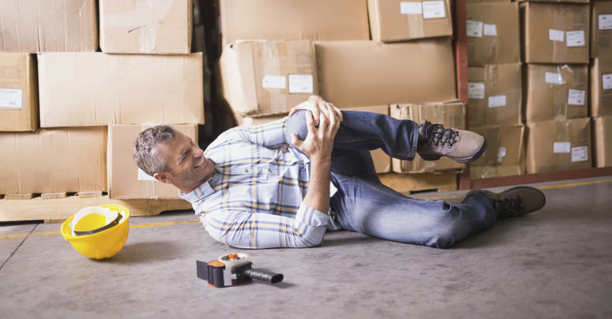 Man In Agony After Falling At Work