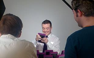 Patrick Hanaphy Shooting his Ad