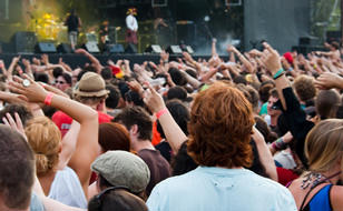 People at Music Festival