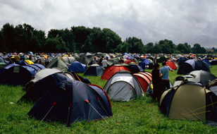 Campsite For An Event That Has Public Liability Insurance With Chill Insurance