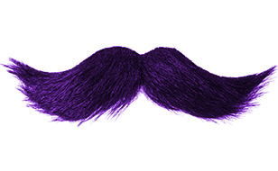 Purple Moustache