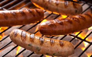 Barbecuing Sausages 