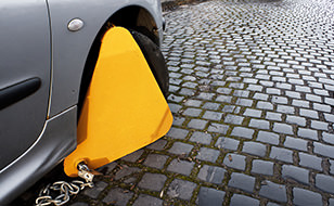 Car Clamped