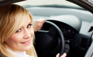 Woman Driving Car