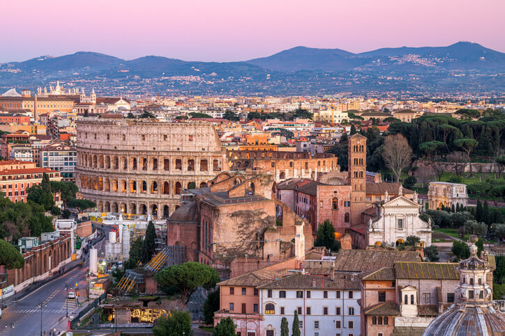 Rome at dusk